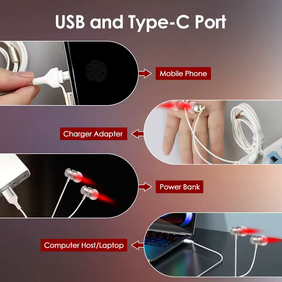 Red Light Therapy Earbuds